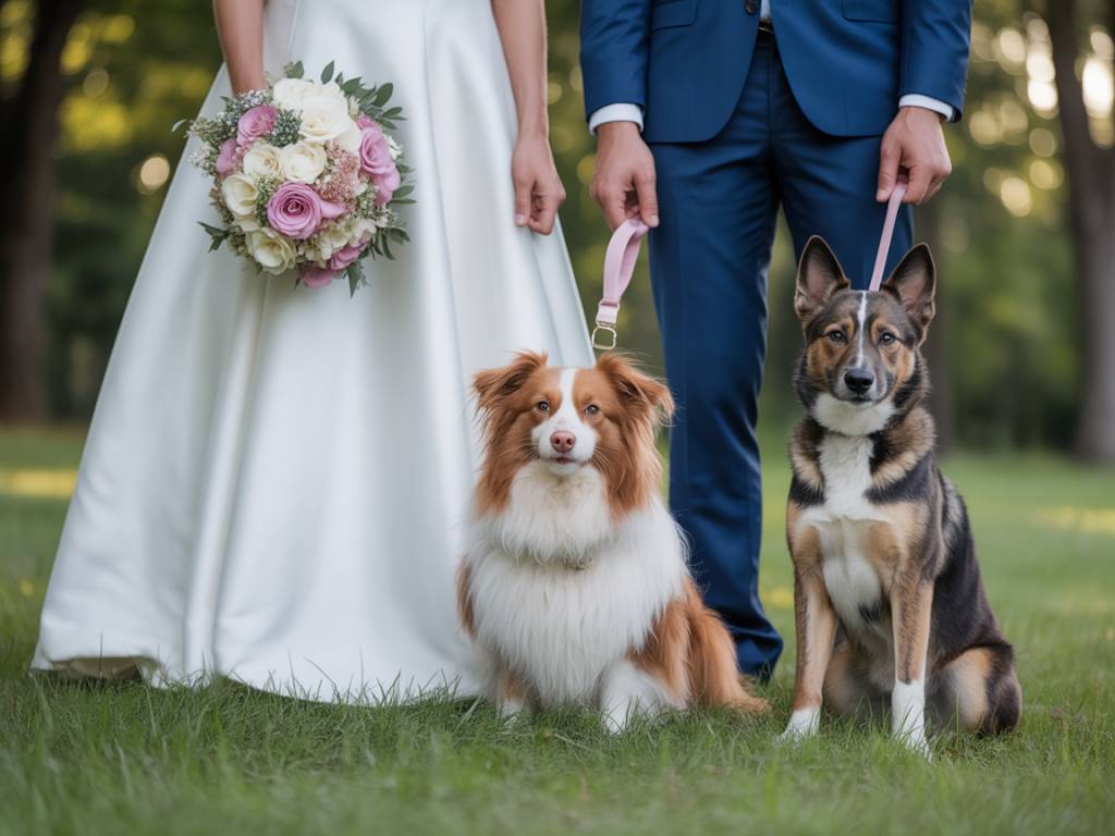 Mariage et animaux : comment intégrer vos compagnons à quatre pattes le jour J